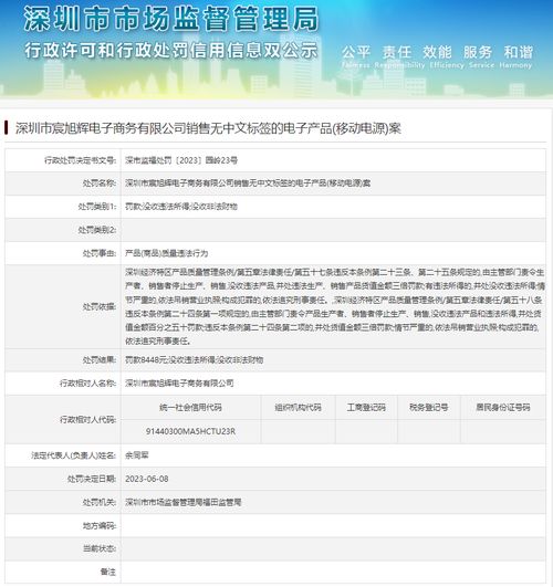深圳市宸旭輝電子商務(wù)銷售無中文標(biāo)簽電子產(chǎn)品案分析及合規(guī)經(jīng)營探討